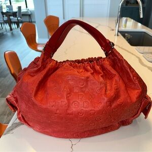 Marc Jacobs Orange Embossed Shoulder Bag